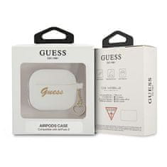 Guess GUA3LSCHSH pouzdro na Airpods 3. Generace white Silicone Charm Collection