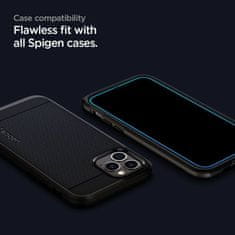 Spigen TEPELNÉ SKLO SPIGEN GLASS FC IPHONE 12/12 PRO ČERNÉ