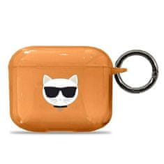 Karl Lagerfeld KLA3UCHFO pouzdro na AirPods 3. Generace Orange Choupette