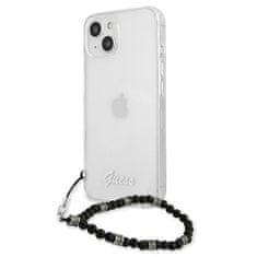 Guess GUHCP13MKPSBK hard silikonové pouzdro iPhone 13 6.1" transparent Black Pearl