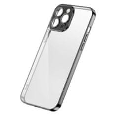 shumee Kryt pouzdra pro iPhone 13 Pro, pouzdro s kovovým rámečkem, černý