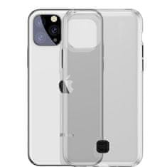 BASEUS VYZTUŽENÉ POUZDRO BASEUS TRANSPARENT KEY S GELOVÝM RÁMEČKEM PRO IPHONE 11 PRO MAX ČERNÝ (WIAPIPH65S-QA01)