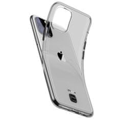 BASEUS VYZTUŽENÉ POUZDRO BASEUS TRANSPARENT KEY S GELOVÝM RÁMEČKEM PRO IPHONE 11 PRO MAX ČERNÝ (WIAPIPH65S-QA01)