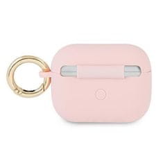 Guess GUAPSSSI pouzdro na Airpods PRO pink Silicone Vintage Script