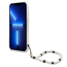 Guess GUHCP13MKPSWH hard silikonové pouzdro iPhone 13 6.1" transparent White Pearl