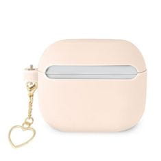 Guess GUA3LSCHSP pouzdro na Airpods 3. Generace pink Silicone Charm Collection