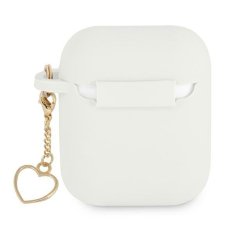 Guess GUA2LSCHSH pouzdro na Airpods 2. Generace / 1. Generace white Silicone Charm Collection