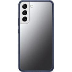 shumee Pouzdro se zrcátkem pro Galaxy S22+ Frame Cover, tmavě modrá