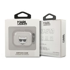 Karl Lagerfeld KLA3UCHGS pouzdro na AirPods 3. Generace Silver glitter Choupette