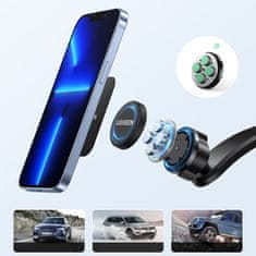 shumee Magnetický držák telefonu do auta na čelní sklo kokpitu černý