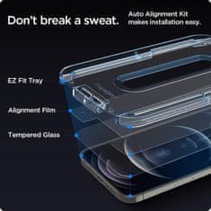 Spigen TEPELNÉ SKLO SPIGEN GLAS.TR "EZ FIT" 2BAL IPHONE 12/12 PRO