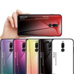 IZMAEL Pouzdro Gradient Glass pro Xiaomi Redmi 8 - Černá/Modrá KP10454