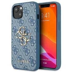 Guess GUHCP13S4GMGBL hard silikonové pouzdro iPhone 13 Mini 5.4" blue 4G Big Metal Logo