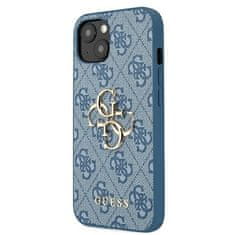 Guess GUHCP13S4GMGBL hard silikonové pouzdro iPhone 13 Mini 5.4" blue 4G Big Metal Logo