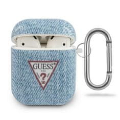 Guess GUACA2TPUJULLB pouzdro na AirPods 2. Generace / 1. Generace light blue Jeans Collection