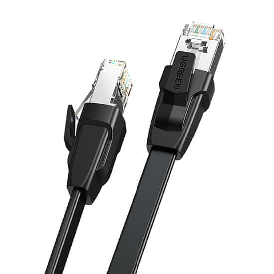 shumee Plochý kabel LAN Ethernet Cat.8 U/FTP propojovací kabel 2m černý