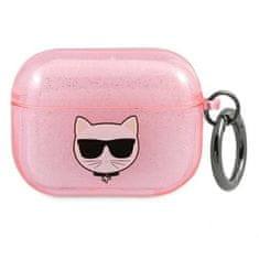 Karl Lagerfeld KLA3UCHGP pouzdro na AirPods 3. Generace Pink glitter Choupette