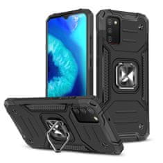 WOZINSKY Hybrid pancéřové pouzdro s kroužkem na Samsung Galaxy A03s Black