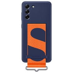 shumee Pouzdro s páskem pro Galaxy S21 FE Strap Silicone Cover, tmavě modrá