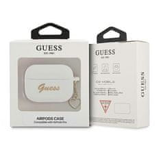 Guess GUAPLSCHSH pouzdro na Airpods PRO white Silicone Charm Collection