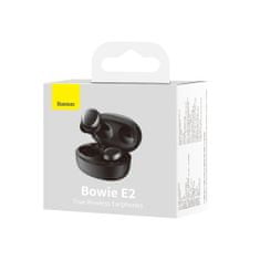 shumee Bezdrátová sluchátka TWS Bluetooth 5.2 vodotěsná IP55 Bowie E2 černá