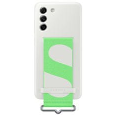 shumee Pouzdro s páskem pro Galaxy S21 FE Strap Silicone Cover, bílé