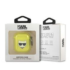 Karl Lagerfeld KLA2UCHFY pouzdro na AirPods 2. Generace / 1. Generace Yellow Choupette