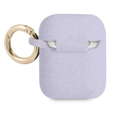 Guess GUA2SGGEU pouzdro na Airpods 2. Generace / 1. Generace purple Silicone Glitter