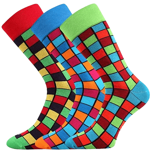 Lonka barevné společenské ponožky Wearel 021 (3 páry v balení)