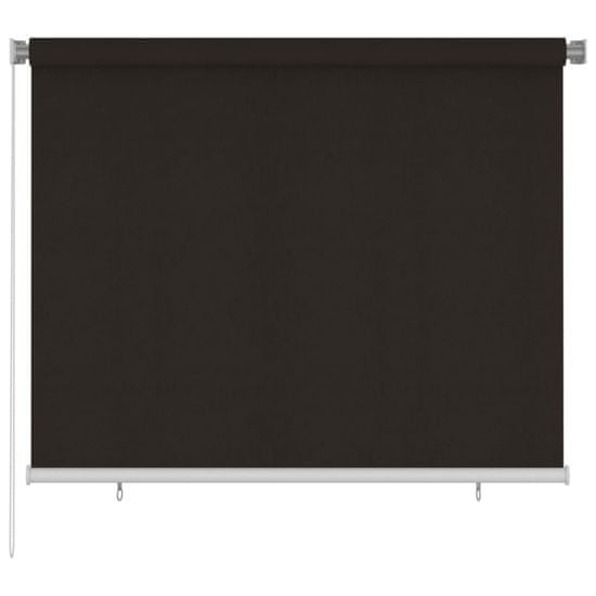 Greatstore Venkovní roleta 180 x 140 cm hnědá HDPE