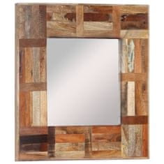 Vidaxl VidaXL nástěnné zrcadlo s masivním rámem z recyklovaného dřeva 50x50 cm