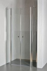 Arttec Dvoukřídlé sprchové dveře do niky SALOON F 7 grape sklo 107-112 x 195 cm