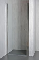 eoshop Jednokřídlé sprchové dveře do niky MOON 85 - 90 cm čiré sklo