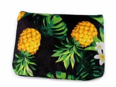 Kraftika 1ks černá ananas skládací nákupní taška se zipem 41x46 cm