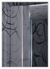 Arttec Sprchový kout čtvrtkruhový KLASIK 110 x 80 cm chinchilla sklo s vaničkou z litého mramoru STONE levé provedení