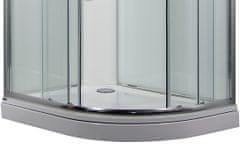 Arttec SIRIUS 120 x 90 cm - Sprchový box model 1 chinchilla sklo levá vanička