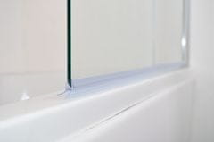 Arttec Vanová zástěna dvoudílná skládací 120 x 140 cm grape sklo