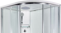 Arttec SIRIUS 120 x 90 cm - Masážní sprchový box model 5 chinchilla sklo levá vanička