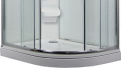 Arttec SIRIUS 120 x 90 cm - Masážní sprchový box model 5 chinchilla sklo levá vanička