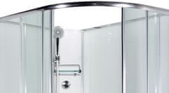 Arttec SIRIUS 120 x 90 cm - Masážní sprchový box model 4 čiré sklo levá vanička