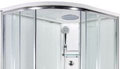 eoshop SIRIUS 120 x 90 cm - Masážní sprchový box model 5 čiré sklo pravá vanička