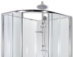 eoshop SIRIUS 120 x 90 cm - Sprchový box model 1 čiré sklo + sprchový set pravá vanička