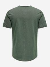 ONLY Zelené žíhané basic tričko ONLY & SONS Benne XS