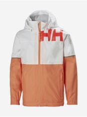 Helly Hansen Bílo-meruňková holčičí lehká bunda HELLY HANSEN 176