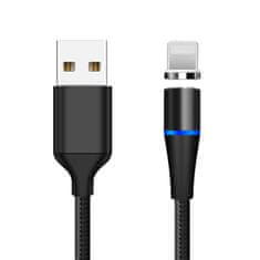 W-STAR W-Star magnetický USB kabel Lightning, 3A, 1m černá, KBMG2BK1