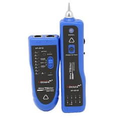 W-STAR W-Star Tester kabelů UTP WSNF801R, wiremap, RJ45 RJ11, STP/UTP, detektor kabelů