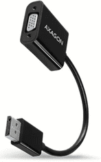 AXAGON adapter DisplayPort na VGA, FullHD, črn (RVD-VGN)