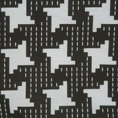 Eurofirany Bavlněné prádlo SONIA 200x220 Eurofirany černá bílá houndstooth