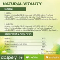 Perfect fit Natural Vitality kapsičky s krůtím s kuřecím pro dospělé kočky 12× (6×50 g)