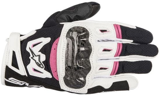 Alpinestars rukavice STELLA SMX-2 AIR CARBON V2 dámské černo-bílo-růžové